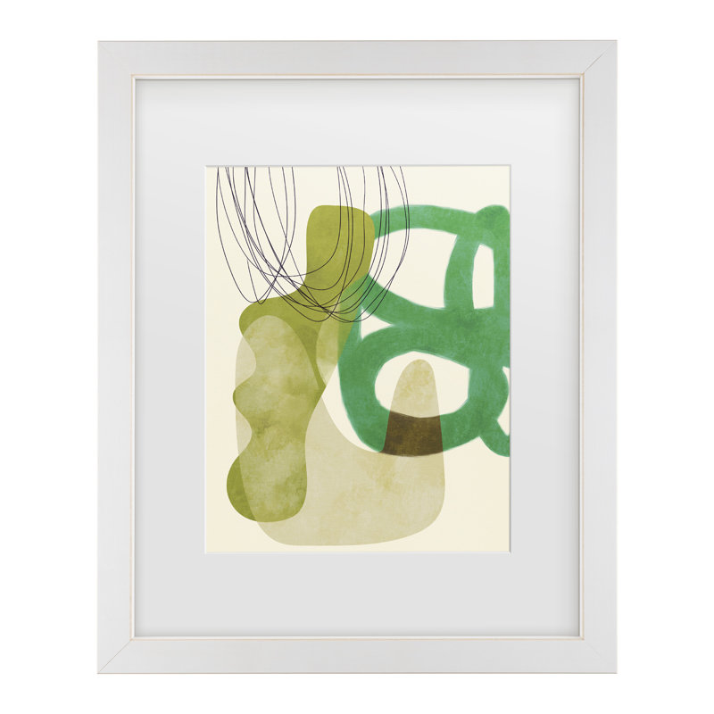Œuvre encadrée «ologa bolologa », H 16 po x l 13 po