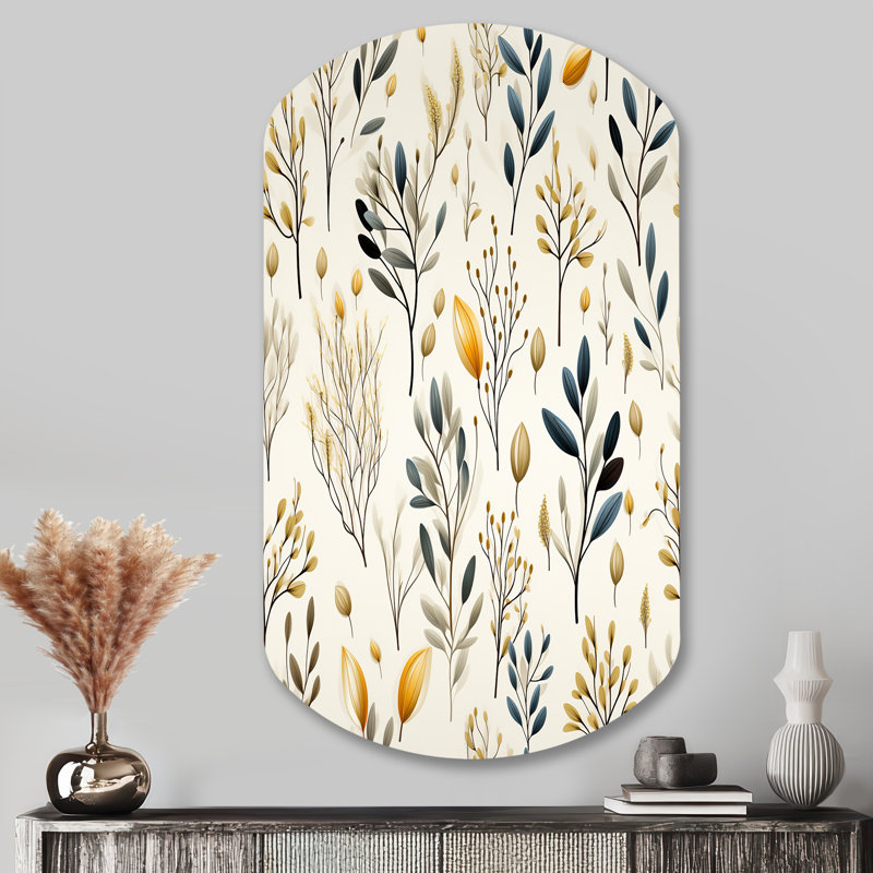 Swaffham - Plantes cylindriques, art mural en métal asymétrique, H 43 po x l 23 po