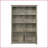 Bookcase, 47”W Gray Oak with 4 Cabinet Doors &amp; 6 Shelves | Engineered Wood | Oak Finish