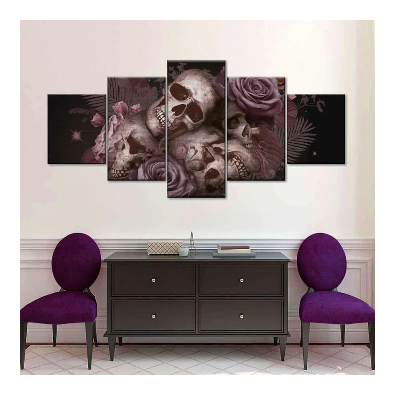 Skeletons and Skulls, H 36 po x l 80 po x P 1,25 po