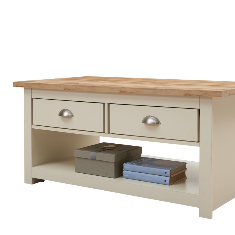 Aquitaine Four Leg Coffee Table with Storage