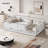Twin Size Upholstered Platform Bed-1574440423