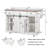 58" Wide Kitchen Island With Drop Leaf-1056925060