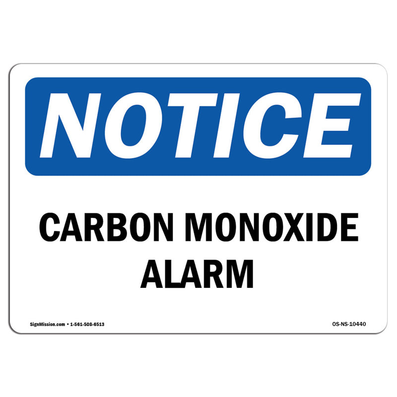 Panneau d’alarme de monoxyde de carbone