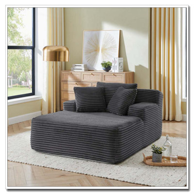 Fauteuil paresseux en velours simple sans assemblage