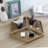 3 Piece Diamond Shaped Decorative Acacia Wood Trays