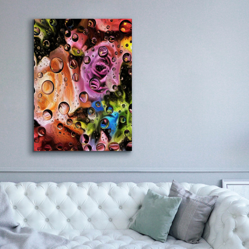  «Rains In The Garden» par Dante Plata, art mural sur toile, 40 po x 54 po