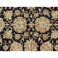 Hand Knotted Wool Area Rug in Black And Gold
