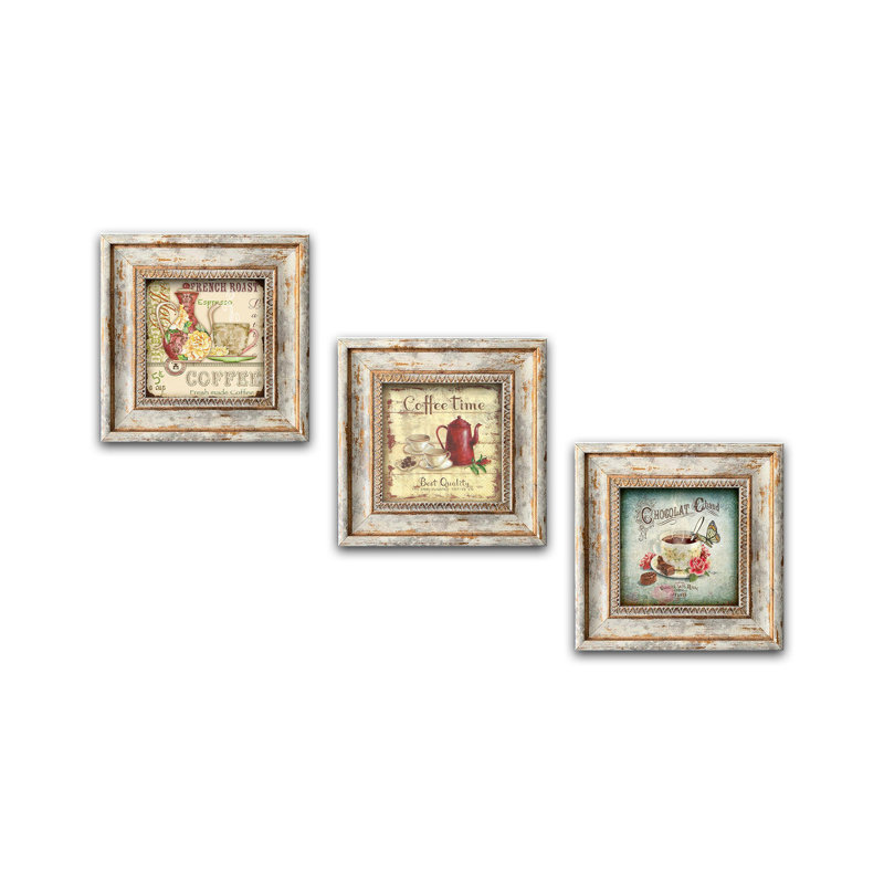 Élégant ensemble de 3 peintures encadrées décoratives, art moderne, 7,9 po x 7,9 po chacune | 100% panneau de fibres à densité moyenne, épaisseur: 0,1 pouce | Parfait pour le salon, la chambre à coucher et le bureau, le design unique rehausse n'importe quel espace