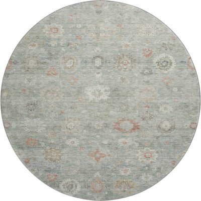 Premium Machine Washable Verlin AMF1770 Damask Rug