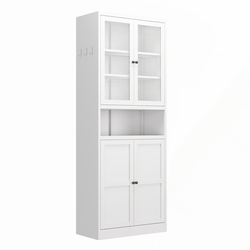 Armoire de cuisine robuste en métal avec tablettes réglables, 72 po de hauteur, rangement autoportant pour la cuisine et la salle de bain
