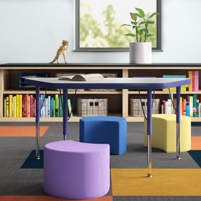 Trapezoid T-Mold Adjustable Height Activity Table
