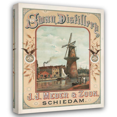 "Swan Distillery, J.J. Meder & Son, Schiedam" by  Witsch & Schmitt - Gallery Wrap Canvas Wall Art
