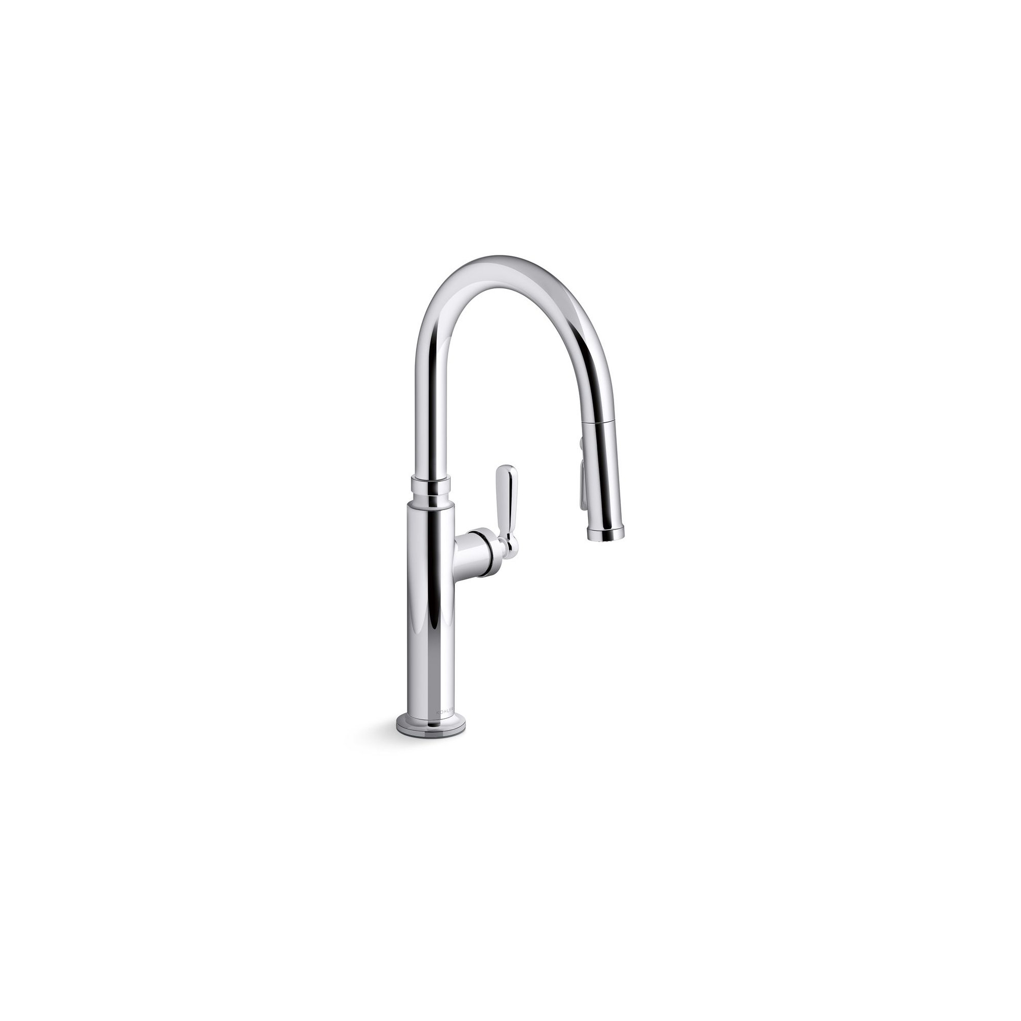 Edalyn by Studio McGee Pull-Down Kitchen Sink Faucet with Three-Function Sprayhead, Polished Chrome