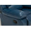 Fauteuil inclinable en cuir bleu marine Charlotte-1005214425