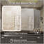 Miroir de salle de bain 60 x 36 pouces à DEL à intensité variable avec fonction antibuée, mémoire et réglage continu de la température de couleur-1843677477
