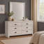Ensemble de chambre à coucher Grunwald Queen 5 pièces en chêne rustique-1411011672-1411011673