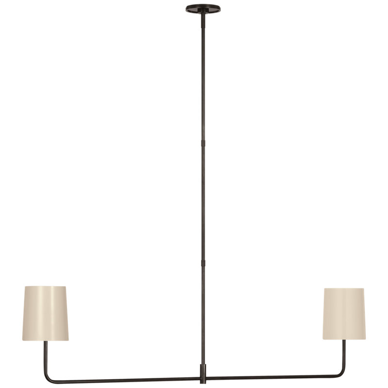 Go Lightly 2 - Light Chandelier, Bronze, Ivory