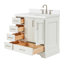 Meuble-lavabo simple avec plateau Abshire 37-93359280