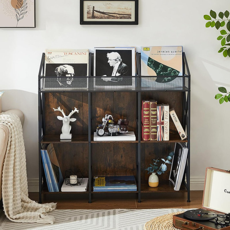 9 Grids Vinyl Record Storage Holder Rack, Record Display ...