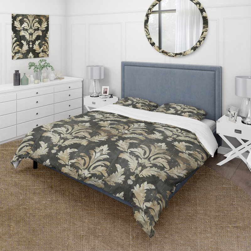 Ensemble de housse de couette Black Rustic Elegance III - Country, Housse de couette très grand + 2 taies décorativ