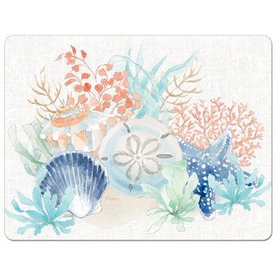 CounterArt Plastic Seaside Cutting Board