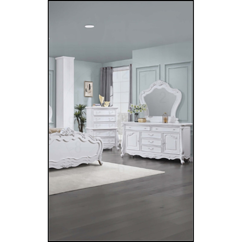 Latisha White Finish Mirror