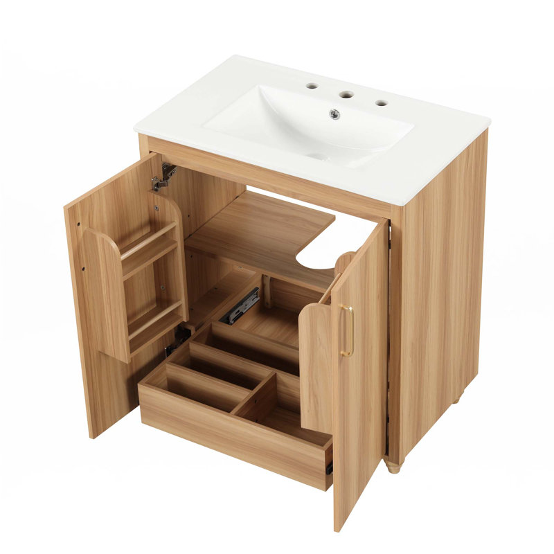 30" Bathroom Vanity With Sink Combo