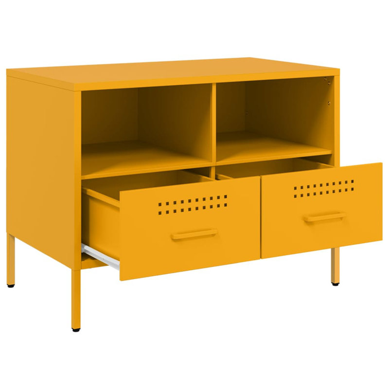 Yes_No_Yes_No_No TV Stand, Mustard Yellow, 68cm