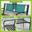 Banc d'extérieur 50 pouces avec banc à motif et accoudoirs courbés