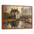 Toile avec cadre flottant brun