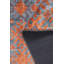 Orange Blue Geometric Vintage Look Woven Base Decorative Carpet-1986709380