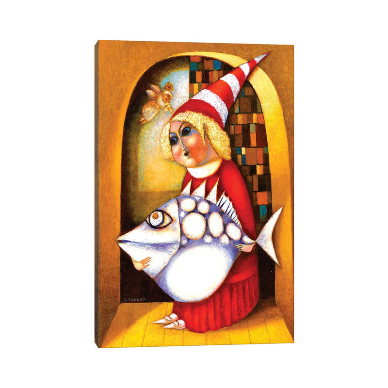 Fishman by Art Mirano - Wrapped Canvas Gallery-Wrapped Canvas Giclée