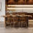 Tan Rectangular Solid Wood Butterfly Leaf  Dining Table-1802053030