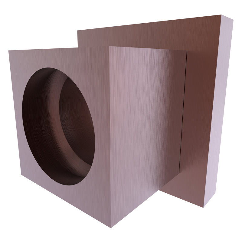 Supports de tringle de rideau de douche Haranu, Cuivre antique