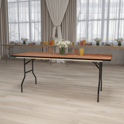 Wofford Rectangular Wooden Folding Training and Event Table