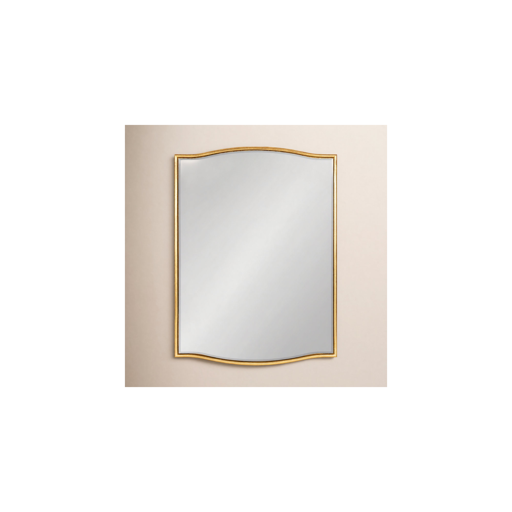 Meagan Mirror, 24" x 18", Gold