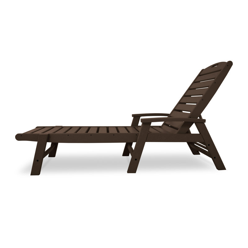 Chaise longue POLYWOOD Yacht Club avec accoudoirs - empilable, Lanterne rétro