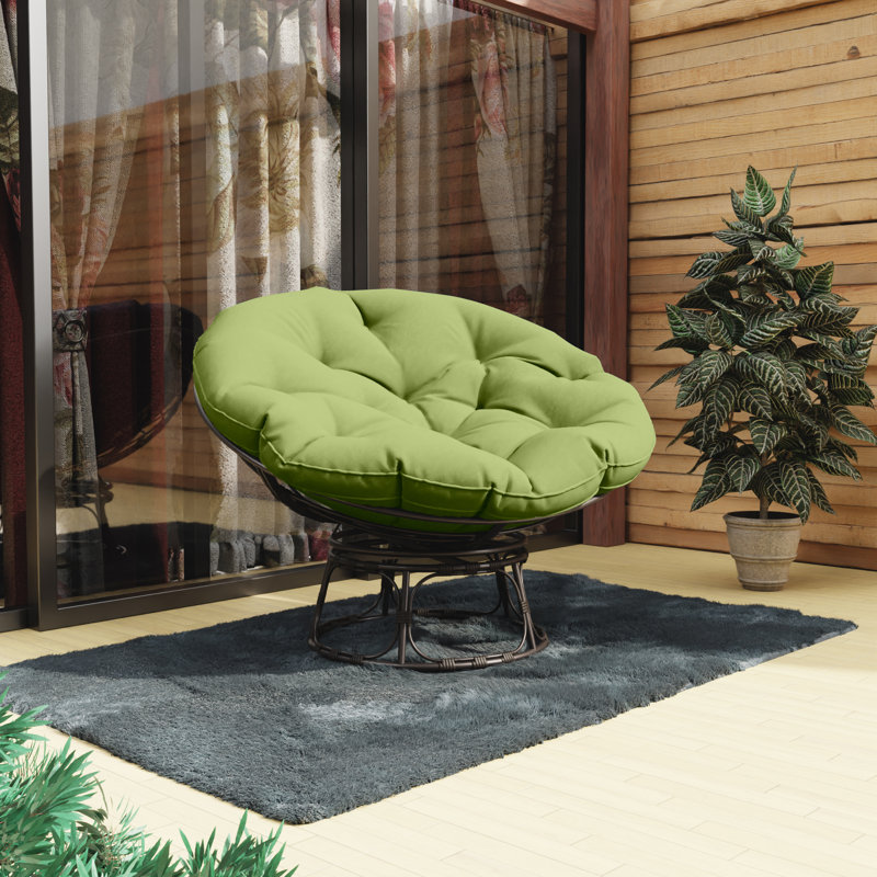 Chaise Papasan toutes saisons avec coussin Eneas, vert