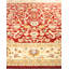 Tapis rouge / beige noué à la main Tykira Mogul de conception unique 8 pi 1 po x 10 pi 3 po