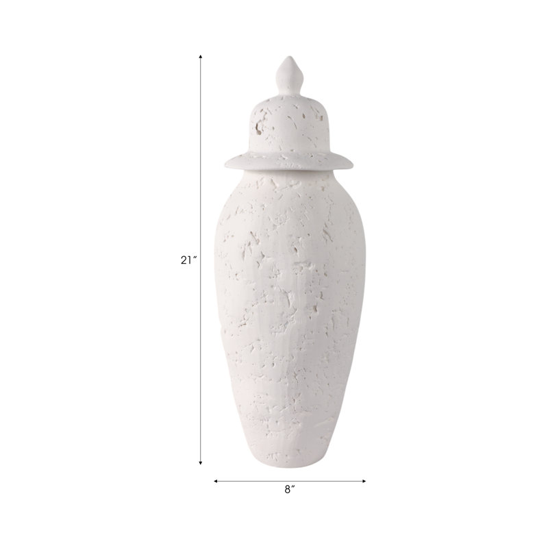 Handmade Stoneware Jar, 21"