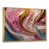 Toile avec cadre flottant or