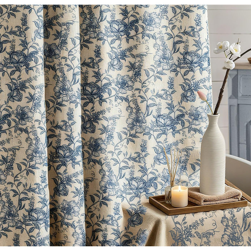 Rideau de douche Farmhouse Blue Floral