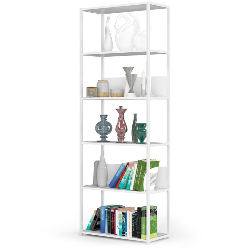 Auzinda 192cm H Metal Bookcase, (6 shelves) 192cm H x 70cm W x 32cm D