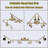 46.5'' 6 -Light Swing Arm Track Track Kit with Adjustable Head