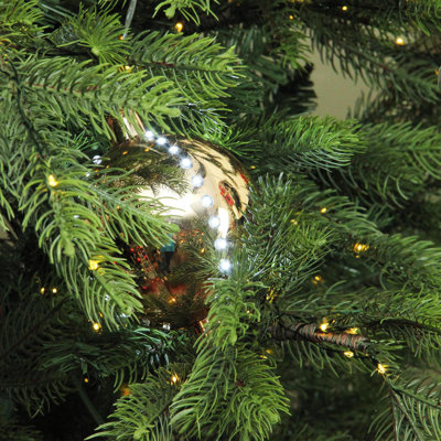 5" Copper Brown Battery Operated LED Lighted Cascading Sphere Christmas Ball Ornament