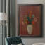 Bouquet dans un vase chinois - reproduction d'art sur toile-73982588