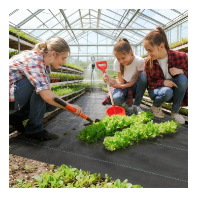Rouleau de tissu de paysage de barrière de mauvaises herbes de qualité commerciale, couvre-sol en polypropylène noir