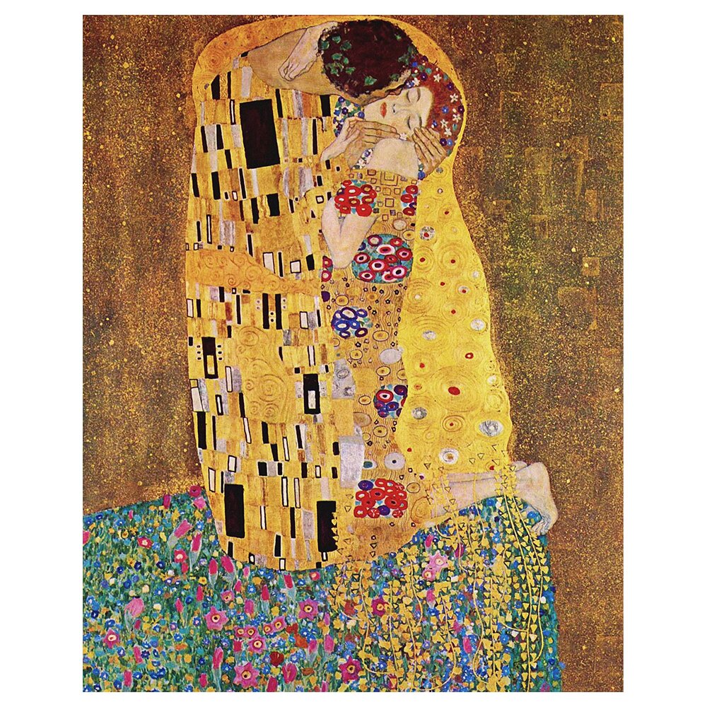 Leinwandbild Der Kuss von Gustav Klimt