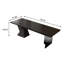 Bureau 78,74 "rectangulaire en pin noir-129699102
